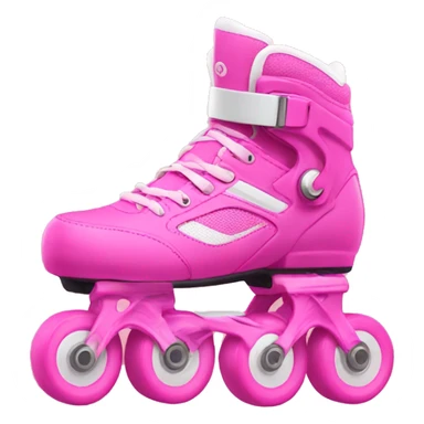 Pink rollerblades sticker