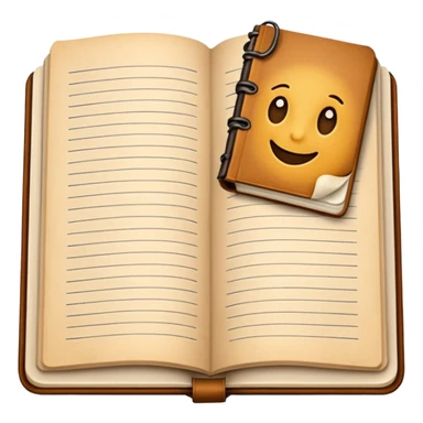 Director Script – bound pages with notes sticker