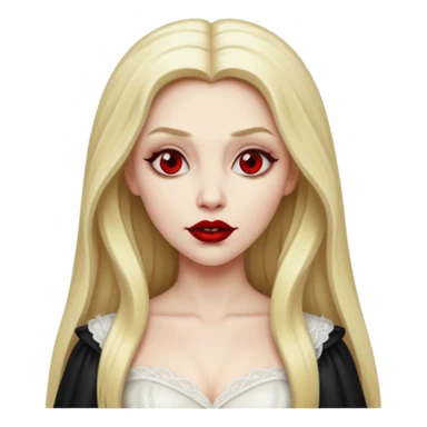 Bride of Dracula with long blonde hair sticker