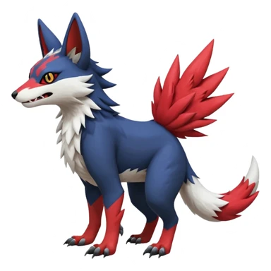 Trico-Sergal-Nargacuga-Litten-Zangoose-fusion sticker