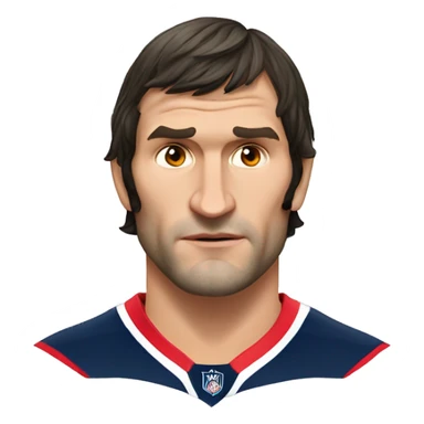 Alexander Ovechkin Realistic seriously face sticker