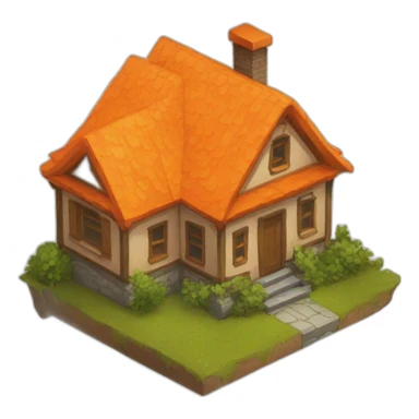 Hex orange address sticker