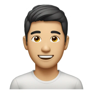 Handsome asian sticker