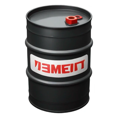 black oil barrel sticker