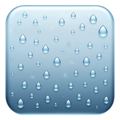 a close-up of a glass surface covered with small water droplets and light fog, as if from steam or humidity — some droplets sliding down slowly — soft reflections and blurred transparency give a realistic misty look — clean, glossy design with gentle lighting sticker