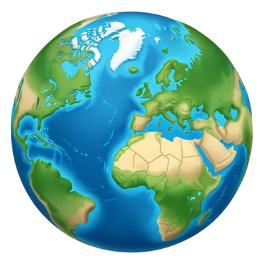 Planet earth with supercontinent Pangaea sticker
