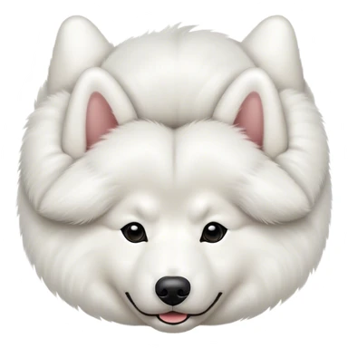 
Samoyed lies upside down sticker