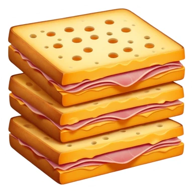 cheese and ham sticker