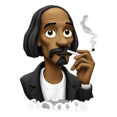 snoop dog smoking sticker