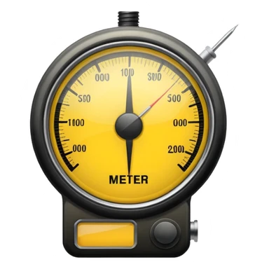 a meter gauge sticker