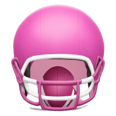 A pink football sticker
