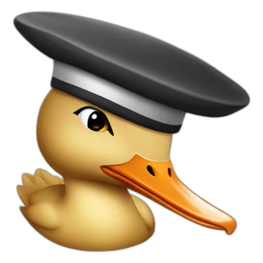 Canard avec une kippa sticker
