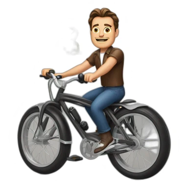 arnold schwarzenneger on a bike sticker