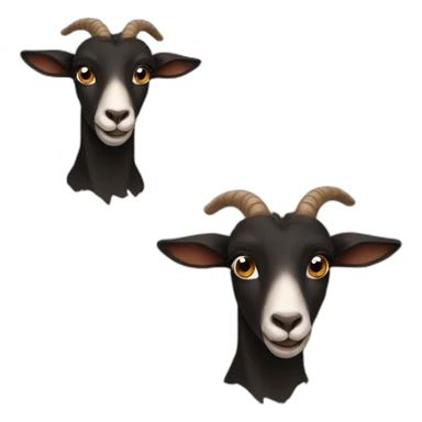 Black And Brown Goat sticker