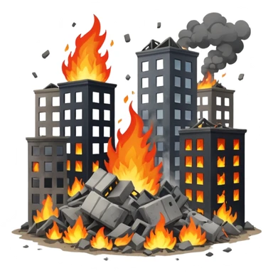 war and destruction sticker