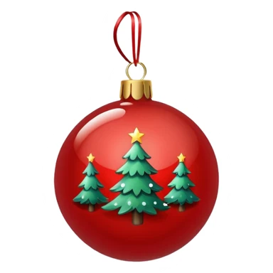 Christmas tree ball sticker