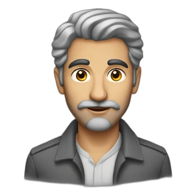 30s persian man starting to grey sticker