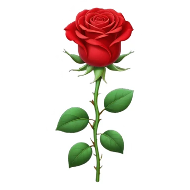 Una rosa roja caminando sticker