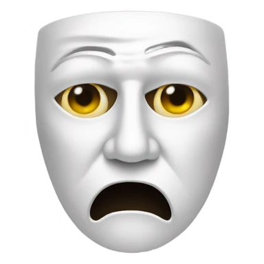drama mask sticker