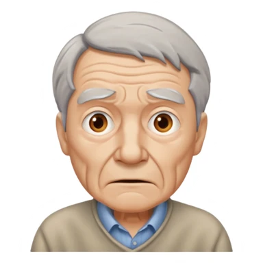 confused old man sticker