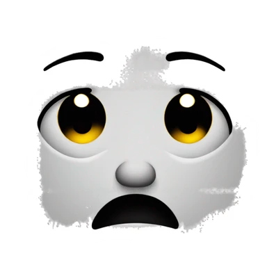 Sad face with one tear sticker