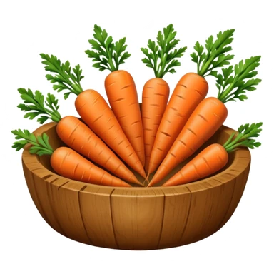 carrots in bowl sticker
