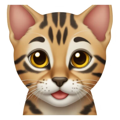 Bengal kitten sticker