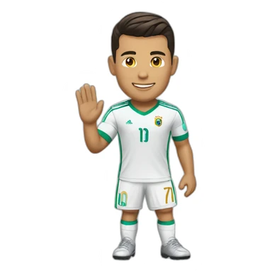 Christiano Ronaldo waving sticker