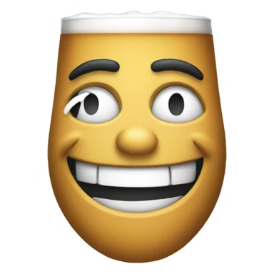 Smiling gangster beer sticker