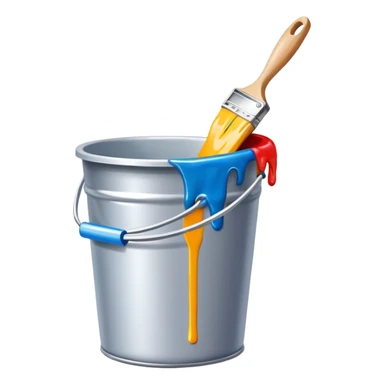 paint bucket pour sticker