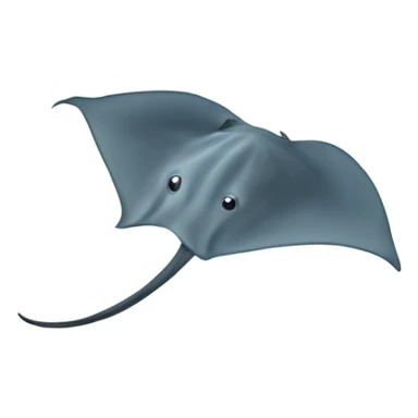 stingray in clear water sticker