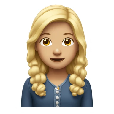 Dutch girl with blonde hair sticker