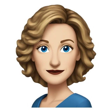 Brenda Strong with blue eyes  sticker