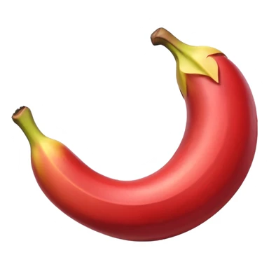 make a peeled red banana  sticker