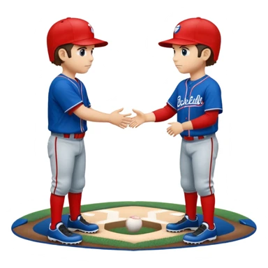 quiero dos equipos enemigos de baseball  sticker