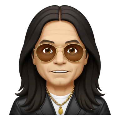 ozzie osbourne with sunglasses sticker