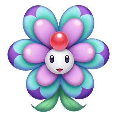 Drifloon-Vileplume-Steenee-fusion sticker