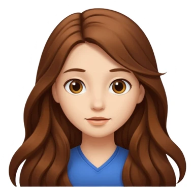 Girls Long hair  sticker