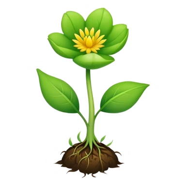 Flower sprout sticker