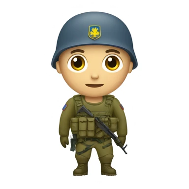 Ukrainian soldier sticker