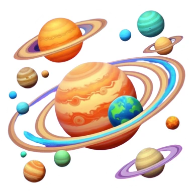 space, planets sticker