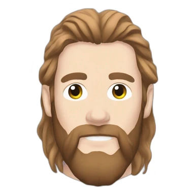 chet faker with long hair sticker