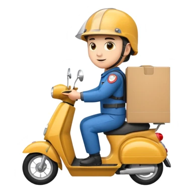 Scooter delivery sticker
