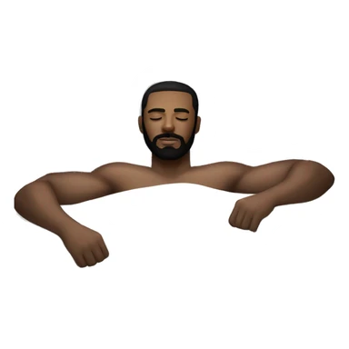 Very attractive black younger man with beard  sleeping on worlds nicest white pillow  sticker