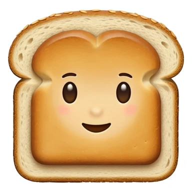 slice of bread, simple, clear sticker