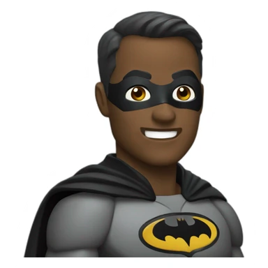 Batman leaning Spanish language  sticker