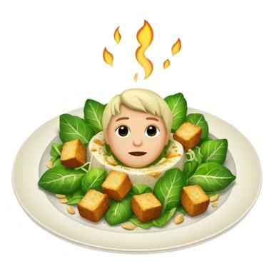 Charred sprout Caesar salad sticker