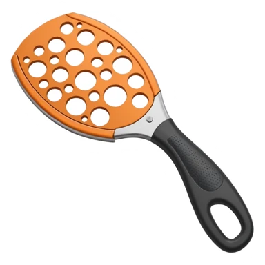 Round perforated blade with a handle  sticker