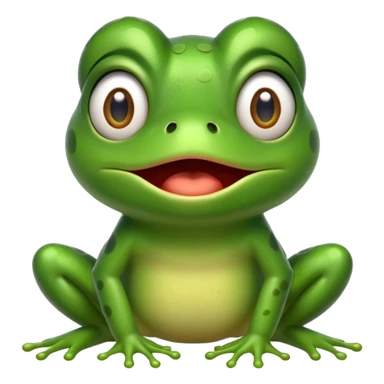 Emoji grenouille choqué  sticker