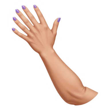 Female arm with muscle and manicured hands  sticker